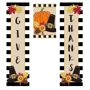 EVERGREEN ENTERPRISES INC Give Thanks Door Banner Kit Create a warm atmosphere with this Thanksgiving decor. This Give Thanks Door Banner Kit includes three festive pieces to remind passersby to be thankful during the fall season. Perfect for Thanksgiving celebrations, the design features harvest accents like pilgrims hats, pumpkins and fall foliage. Spruce up your entryway with the two side banners measuring 12 inches by 43 inches and a door banner measuring 12 inches by 18 inches. This design features fun seasonal icons that will make a bold stat 