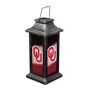 EVERGREEN ENTERPRISES INC University of Oklahoma Solar Garden Lantern Add spirited illumination to your next tailgate or gameday party with this University of Oklahoma solar lantern. The piece comes complete with your favorite NCAA team's logo printed directly onto each of the four side panels. The top solar panel absorbs energy from the sun throughout the day to power the lantern at night. The soft LED glow will showcase your pride and provide the perfect accent light for any outdoor event. For best results, allow the product to be directly in the sun for at leas 