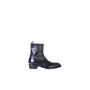 Forzieri Black Leather Men's Boot w/Buckle & Zip by Alexander McQueen Heel: 4 cm, zip closure and side strap, metal plate detail on heel, leather sole and inside, made in italy. 