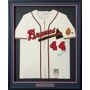 millcreeksports Hank Aaron Atlanta Braves Signed Framed Mitchell & Ness Jersey (BAS COA) This Pro Style jersey is signed by Hank Aaron with Beckett COA. Certification can be verified and viewed through the third party's online database. Item includes a tamper-proof sticker with matching serial numbers to card, unless the authenticity is a hologram only certification. At Ultimate Autographs we pride ourselves in selling 100% authentic autographs and have a lifetime authenticity guarantee on ALL autographed items sold. About Ultimate Autographs: Ultimate Autographs is the internets most trusted source for authentic sports memorabilia, including autographed jerseys, footballs, mini helmets, full-size helmets, signed photos, and more! Every item we sell comes with a certificate of authenticity. We also specialize in exciting Football Mystery Boxes that feature some of the biggest names in sports! 