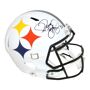 www.denverautographs.com Jerome Bettis Pittsburgh Steelers Signed Pittsburgh Steelers Full-sized AMP Speed Helmet 30555 (BAS COA) Jerome Bettis Autographed Replica Pittsburgh Steelers Helmet with BAS COA. Item includes a tamper proof sticker with matching serial numbers to card. Certification can be verified and viewed through the third partys online database. At Ultimate Autographs we pride ourselves in selling 100% authentic autographs and have a lifetime authenticity guarantee on All Items Sold. About Ultimate Autographs: Ultimate Autographs is the internets most trusted source for authentic sports memorabilia, including autographed jerseys, footballs, mini helmets, full-size helmets, signed photos, and more! Every item we sell comes with a certificate of authenticity. We also specialize in exciting Football Mystery Boxes that feature some of the biggest names in sports! 