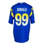 sipromotionssipromotions Aaron Donald Los Angeles Rams Signed Blue Nike Game Football Jersey JSA COA (St. Louis) This Los Angeles Rams jersey is signed by Aaron Donald with JSA COA. Certification can be verified and viewed through the third party's online database. Item includes a tamper-proof sticker with matching serial numbers to card, unless the authenticity is a hologram only certification. At Ultimate Autographs we pride ourselves in selling 100% authentic autographs and have a lifetime authenticity guarantee on ALL autographed items sold. About Ultimate Autographs: Ultimate Autographs is the internets most trusted source for authentic sports memorabilia, including autographed jerseys, footballs, mini helmets, full-size helmets, signed photos, and more! Every item we sell comes with a certificate of authenticity. We also specialize in exciting Football Mystery Boxes that feature some of the biggest names in sports! 