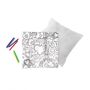 HearthSong Color Pops Color-Your-Own Pillow Kit for Kids, 15  sq. Pillow Cover, Pillow Insert, and Six Washable Markers, Heart Show your individual style and creativity by customizing your very own colorful pillow! Our Color Pops® Color-Your-Own Pillow Kit is perfect for artsy crafts-y kids, or any child wanting to creatively express themselves. It's a great activity to have on hand for rainy days, playdates, or sleepovers. Set includes everything you'll need to color a 15  sq. pillow-six bright washable markers, pillow insert, and canvas cover. Machine wash cover to color again! 