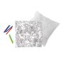 HearthSong Color Pops Color-Your-Own Pillow Kit for Kids, 15  sq. Pillow Cover, Pillow Insert, and Six Washable Markers, Butterfly Show your individual style and creativity by customizing your very own colorful pillow! Our Color Pops® Color-Your-Own Pillow Kit is perfect for artsy crafts-y kids, or any child wanting to creatively express themselves. It's a great activity to have on hand for rainy days, playdates, or sleepovers. Set includes everything you'll need to color a 15  sq. pillow-six bright washable markers, pillow insert, and canvas cover. Machine wash cover to color again! 