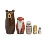 Magic Cabin Classic 5-Piece Illustrated Woodland Nesting Set Un-bear-ably sweet and beautifully detailed, our Woodland Nesting Set contains a bear, a fox, an owl, a rabbit and a mouse! This nesting set is great for display with all the critters in a row or nestled within one another for a minimal footprint and neat storage. A forest full of fun, our nesting set creatures range in size to fit neatly one inside the other like a classic nesting doll set. 