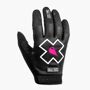 Muc-Off Rider Gloves - Black XXL It’s time for change! Are you tired of rocking the same gloves as everyone else? We were too, so we thought it was time to painstakingly research, design, test and finally hand make a new level of riding glove. We have created a premium slip-on glove incorporating the finest materials for comfort, durability and protection whilst riding. The ergonomic preformed shape ensures a perfect fit whilst the integrated tech thread allows you to stay up to date on insta. The silicone printed palm offers the ultimate grip to your bars and brake levers so you can focus on owning the trial. 