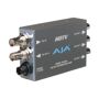 AJA 1x4 High Definition Video Distribution Amplifier The AJA HD5DA is a miniature, 1x4 HD-SDI/SDI distribution amplifier/repeater. Featuring four separately buffered HD-SDI/SDI outputs, the HD5DA provides automatic input cable equalization to 100 meters and automatically adapts to 143, 177, 270, 360 Mb and 1.5 Gb. 