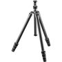 Gitzo Traveler GT1545T Series 1 4-Section Carbon Fiber Tripod The Gitzo GT1545T Series 1 Traveler carbon fiber tripod is a headless, ultra-compact, 4-section support with an 180deg. leg folding system pioneered by Gitzo, which enables its legs to reverse-fold around the center column and an optional ball head, allowing it to fold down to 42.5cm. The GT1545T weighs 1.055Kg, extends to a height of 153cm and holds up to 10kg of gear. It is recommended for use with 135mm lenses (200mm max.). With its included short center column inserted, the tripod gets down to 22cm for low-angle or macro shots. The tripod's legs are made of Carbon eXact tubing for superior strength and stiffness in a slimmer size and feature the  Traveler G-lock  - a travel-size version of Gitzo's G-lock, specifically designed to ensure security in reduced size. Its specially-designed compact rubber feet can easily be replaced if necessary. The Gitzo GT1545T has a 1/4  and 3/8  top attachment to easily attach heads or other accessories and comes with its own shoulder strap for comfortable carrying. 