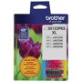 Brother LC3013 High Yield Color Ink Cartridge, Cyan/Magenta/Yellow, 3-Pack Brother's set of 3 genuine LC30133PKS high-performance color ink cartridges delivers crisp, rich color prints with a yield of 400 pages per cartridge. Intelligently designed to work with your Brother inkjet printer for superior results.Brother's set of 3 genuine LC30133PKS high-performance color ink cartridges delivers professional, consistent print quality at 400 pages per cartridge. The included cartridges are 1 cyan, 1 magenta and 1 yellow. Genuine Brother ink is intelligently designed to work in unison with your Brother inkjet printer to consistently produce vibrant, rich color prints that stand the test of time. Use only genuine Brother ink cartridges for reliable results. Brother LC30133PKS Genuine Ink Cartridges are compatible with Brother Work Smart All-in-One Series Inkjet Printers: MFC-J491DW, MFC-J497DW, MFC-J690DW.<b>Features</b> Brother Genuine Ink Cartridge: Brother Genuine LC-3013PKS 3-Pack High-yield Color Ink Cartridges, includes 1 each of Cyan, Magenta and Yellow Yields Up To 400 Pages/Cartridge: Excellent inkjet print quality you can consistently rely on for up to 400 pages/cartridge(1) for rich, vivid prints Seamless Integration: Intelligently engineered to work in seamless unison with your Brother inkjet printer Compatible With Inkjet Printers: For use with Brother Work Smart Series inkjet all-in-one printers: MFC-J491DW, MFC-J497DW, MFC-J690DW, MFC-J895DW 