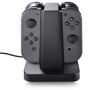 PowerA Joy-Con Charging Dock for Nintendo Switch, Black The Joy-Con charging dock is the easiest solution for charging your Nintendo Switch Joy-Con controllers. Charge 4 Joy-Con Controllers at a time for multiple players, or keep an extra pair charged for single players to switch out. Simply slide the Joy-Con controllers down and wait until each charge LED turns green! 