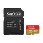 SanDisk 400GB Extreme UHS-I Class 10 V30 U3 microSDXC Memory Card, SD Adapter <b> Fast Enough to Keep Up With The Action </b>Get extreme speeds for fast transfer, app performance and 4K UHD. Ideal for your Android smartphone, action cameras or drones, this high-performance microSD card does 4K UHD video recording, Full HD video and high-resolution photos. The super-fast SanDisk Extreme microSDXC memory card reads up to 160MB/s and writes up to 90MB/s. Plus, it's A2-rated, so you can get fast application performance for an exceptional smartphone experience.<b> Save Time Transferring Content </b>Quick read speeds of up to 160MB/s let you transfer 1000 high-resolution photos and 30 minutes of 4K video (24GB) in less than 3 minutes.<b> Write Speeds Of Up To 90MB/s </b>Capture fast-action photos or shoot 4K UHD video with write speeds of up to 90MB/s. The SanDisk Extreme microSDXC UHS-I Card lets you shoot more and faster.<b> Great For Capturing 4K UHD Video </b>Ideal for recording outdoor adventures, weekend trips or sporting events without skipping frames. With up to 256GB, the SanDisk Extreme microSD UHS-I card lets you capture uninterrupted 4K UHD and Full HD video with its UHS Speed Class 3 (U3) and Video Speed Class 30 (V30) ratings.<b> Load Apps Faster With A2 </b>Get faster app performance for an outstanding smartphone experience thanks to the SanDisk Extreme microSD card's A2 Specification.<b> Durable Design For Use In Extreme Environments </b>SanDisk Extreme microSDHC and microSDXC UHS-I Cards are shockproof, temperature-proof, waterproof and X-ray-proof, so you can enjoy your adventures without worrying about the durability of your memory card.<b> Compatible With MobileMate USB 3.0 Reader </b>Use the MobileMate USB 3.0 microSD Card Reader with transfer speeds of up to 160MB/s, so you can move big files fast, move a lot of files fast or just make frequent file transfers that much quicker. 