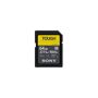 Sony 64GB SF-M Series Tough UHS-II SDXC Memory Card <b>World's toughest SD memory card</b>Ultra tough SD Memory Card for DSLR and 4K cameras with up to 277 MB/s read speed and up to 150 MB/s write speed.<b>World's toughest: 18 x more bending resistance</b>An ultra-strong resin-molded design makes SF-M series TOUGH specification cards 18 times more resistant to bending than the SD standard. That's toughness you can rely on.<b>IP68 waterproof and dustproof</b>Our SF-M series TOUGH specification cards can be immersed in 16.4 feet of water for up to 72 hours, and are completely dustproof. That's total protection for shooting in all conditions.<b>Shock-resistant: Withstands drops of up to 16.4 feet</b>Made from rock-solid materials in a one-piece mold, SF-M series TOUGH specification withstands drops of up to 16.4 feet.<b>Rapid write speeds</b>With fast write speeds of up to 150 MB/s, these cards support longer burst shooting of high resolution photos, as well as faster buffer memory clearing.<b>World's toughest one-piece molded design</b>With an innovative one-piece molded design and high-durability materials, SF-M series TOUGH specification cards give professionals and photo enthusiasts peace of mind and protection wherever their shoots take them.<b>Rib-less, write-protect switch-less design</b>New SF-M series TOUGH specification cards get rid of the fragile connector ribs and write-protect switch found on conventional SD cards - parts which are easy to break and can prevent writing.<b>Lightning fast backup and data transfer</b>Spend more time shooting and less time transferring or backing up. With extremely fast read speeds up to 277 MB/s, you can transfer even the largest media files to a computer in seconds.<b>Scans and monitors your memory</b>Over time, SD card memory wears out and no longer records data reliably. SD Scan Utility automatically scans your SD card memory, keeping you informed of its condition so you can take action before the limit is reached. Available for free download.<b>Optimized for high-resolution video with V60</b>Our SF-M series TOUGH specification cards support the V60 Video Speed Class for stable 4K recordings and high-bitrate video capture. Ideal for shooting all kinds of high-resolution video.<b>Recovers lost files</b>Never fear. Even when things go wrong, you can avoid disaster with downloadable rescue software that recovers photo and video files that have been accidentally deleted or that cannot be played back. Available for free download. 
