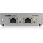 Klark Teknik KT-AES50 Network Module with 48 Bidirectional Channels <b>KT-AES50</b>The KT-AES50 network module provides a dual port AES50 digital audio interface, compatible with both the Klark Teknik DN9650 and DN9652 Network Bridges and the Midas NEUTRON-NB Dual Network Bridge Expansion Module for the industry-leading NEUTRON High Performance Audio System Engine.Featuring up to 48 bidirectional channels at both 48 kHz or 96 kHz sample rates, with dual port redundancy in 48 kHz systems, KT-AES50 enables the interconnection of two AES50 networks operating at 96 kHz and 48 kHz respectively, as well as providing expanded AES50 channel counts in either 48 kHz or 96 Hz AES50 networks.KT-AES50 is designed for simplicity of use, and can operates from the incoming AES50 clock or an external clock via host unit. Panel-mounted LED indicators show the connection status for both AES50 ports.KT-AES50 is electrically and mechanically compatible with the industry standard Cirrus CM-1 format.<b>Digital Audio Networking</b>SuperMAC (AES50-Compliant) digital audio networking technology from Klark Teknik simultaneously provides high channel counts, ultra low and deterministic latencies, sample-synchronous and phase-aligned networked clock distribution, error detection and correction, network redundancy, and ease of deployment and use - to meet the demanding requirements of live concert touring.KT-AES50 is compatible with all Midas digital consoles, audio system engines, digital I/O units, as well as with any other AES50-equipped devices.<b>Flexible Connectivity</b>The two AES50 ports provide dual redundant connections for 48 bidirectional channels in 48 kHz systems, whilst at 96 kHz sample rate the two ports may be operated independently for a combined total of 48 bidirectional channels. This allows the KT-AES50 module to be clocked from one of the AES50 ports, and the incoming clock is then distributed to the second AES50 port and the host unit via its CM-1 interface. 