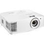 Optoma UHD50X 4K UHD Home Theater & 1080p 240Hz Gaming Projector, 3400 Lumens <b>Next-Level 1080p Gaming & 4K UHD Home Theater</b>Supercharge your huge-screen experience with the 3,400 lumens, 4K UHD Optoma UHD50X projector. Engineered for movies and gaming, the UHD50X delivers incredible details and vibrant colors that brings the cinematic experience home.Gamers can take advantage of the ultra-fast 1080p 240 Hz refresh rate for blur-free visuals with outstanding smoothness. Combining the blur-busting refresh rate with Enhanced Gaming Mode results in 16ms response time, or 25ms at 4K UHD, for a competitive gaming advantage.HDMI 2.0 with HDCP 2.2 support ensures connectivity to the latest 4K UHD devices while a 12V trigger enables control of motorized screens. Up to 15,000-hour lamp life delivers many years of use with minimal maintenance when using Dynamic mode.<b>Incredible Gaming Experience</b>HDR Effect HDR Effect 16ms Lag -free Lightning -fast In put Response 240Hz Refresh Rate Designed from the ground up for all gaming, the Optoma UHD50X delivers an unmatched gaming experience. PC gamers can take advantage of the ultra-fast 240 Hz refresh rate for blur-free visuals with outstanding smoothness while consoles can opt for 1080p 120 Hz or 4K UHD 60 Hz game play. Whether you're a PC or console gamer, the Optoma UHD50X delivers incredible gaming on the huge screen.Enhanced Gaming Mode reduces input lag down to 16ms at 1080p 240 Hz for lag-free input response. The Optoma UHD50X has the quickest input response time at 4K UHD resolutions for a projector - 25ms - letting gamers decide if they want a competitive advantage at 1080p or incredible detail and HDR at 4K UHD resolutions.<b>HDR10 & HLG</b>Compatibility with the HDR10 and HLG content ensures the Optoma UHD50X renders vivid 4K UHD content. Optoma HDR tone mapping combined with dynamic contrast presents an optimized image with brighter whites, deeper black levels and realistic colors that jump off the screen for an immersive visual experience.<b>Bigger is Better</b>Bring the huge-screen experience home with the Optoma UHD50X. Projecting images up to 302-inches enables the UHD50X to transform your living room into a home cinema that brings movies and games to life.<b>Flexible Installation</b> Lens Shift: 1050/0-1150/0 (tolerance +/-5%) Zoom Manual: 1.3x Zoom Keystone Correction: Vertical +/-400<b>DLP Technology</b>DLP (Digital Light Processing) is a proprietary technology from Texas Instruments that offers digital projection with higher contrast, faster response time, good pixel structure and virtually no color degradation.<b>Amazing Color</b>Our projectors are capable of reproducing the Rec.709 color gamut, the international HDTV standard to guarantee accurate reproduction of cinematic color exactly as the director intended.<b>Dynamic Black Technology</b>This feature gives more depth to your image by smoothly adjusting the lamp output to create a... 