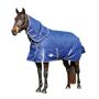 Weatherbeeta USA Inc. WeatherBeeta Premier Free DAN Medium 66 Blue/Gray WeatherBeeta ComFiTec Premier Free Mediumweight Detach-a-Neck Turnout Blanket The ComFiTec Premier Free horse blanket is constructed of a 1200D zigzag triple-weave Repel Shell fabric, which allows water droplets to bead and run off the blanket, preventing saturation while working perfectly with the waterproof and breathable coating. It features a full embrace wrap for a huggable fit with a concealed Ezi-Buckle front closure for optimal safety in the field. The memory foam wither relief pad contours to the horse's shape and lifts the blanket off the withers to reduce rubbing and provide added comfort. The Freedom system features cupped shoulder darts with forward positioned gusset for the ultimate freedom of movement. Compatible with the WeatherBeeta Liner System (E031608, E031609). Features: 1200 Denier triple weave outer shell with Repel Shell coating Detachable neck Ezi-Buckle front closure Memory foam wither relief pad Freedom system gusset Taped seams Twin low adjustable cross surcingle Full wrap tail flap Reflective gussets and tail flap Elasticized, adjustable, removable leg straps Perfect fit for Friendly or Houdini; can be used for Wrecker Item Specifications: Material: 1200 Denier Polyester Fill: 220g Polyfill Weight: Medium weight 