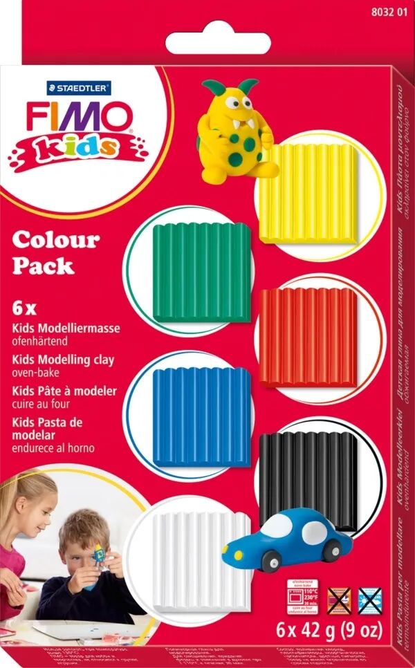 Staedtler FIMO kids Colour Pack - basic 6x42g
