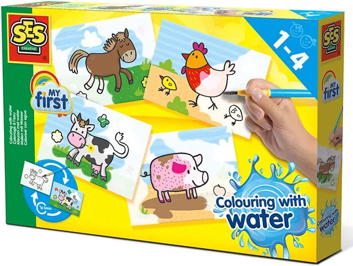 Creative Myfirst – MALEN MIT WASSER – BAUERNHOFTIERE in bunt