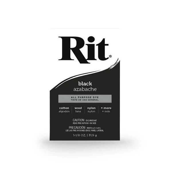 Rit Black Fabric Dye Powder Rit All Purpose Clothes Cotton Colouring
