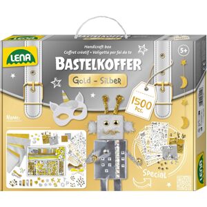 Lena® Kreativset »Bastelkoffer Goldfarben & Silberfarben« silberfarben/goldfarben