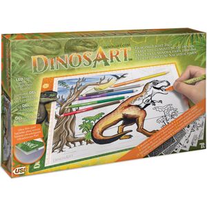 Dinos Art Malvorlage »Dinos Art, Dino Leuchtpad«, zum Nachzeichnen bunt