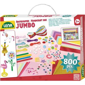 Lena® Kreativset »Bastelkoffer Jumbo, pink« bunt