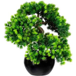 Creativ green Kunstbonsai »Bonsai Lärche«, im Keramiktopf grün Größe