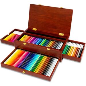 Caran D'Ache - Zeichenstifte-Set In Holzbox, Multicolor