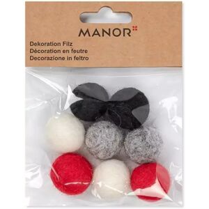 Manor - Dekoration Filz, 2x2x2cm, Multicolor