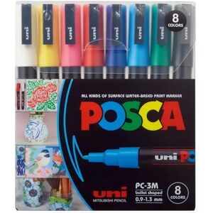 Posca - Marker Set, 14.3x12.4x1.95cm, Multicolor