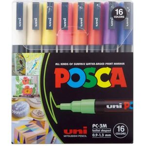 Posca - Marker Set, 14.3x12.1x3.65cm, Multicolor