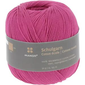 Manor - Schulgarn, 50g / Ca. 195m, Pink