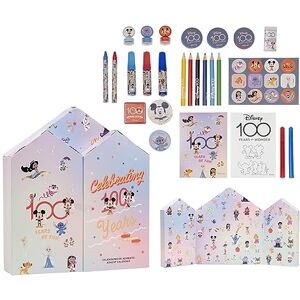 CERDÁ LIFE'S LITTLE MOMENTS Disney Adventskalender Mit 24 Überraschungen vor Weihnachten Enthält Schreibwaren, Filzstifte und Sticker Original Produkt in Spanien Designed