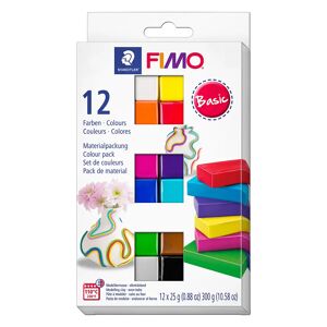 Staedtler Fimo-Soft Basisfarben-Set, 12 Farben - Size: á 25 g