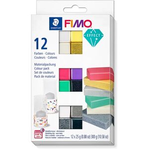 Staedtler Fimo Effectfarben-Set, 12 Farben - Size: 12 Farben