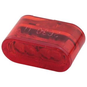 HIGHSIDER Little STAR-MX PRO Modul Rücklicht, rotes Glas, zum Einbau, E-gepr, Stück  rot