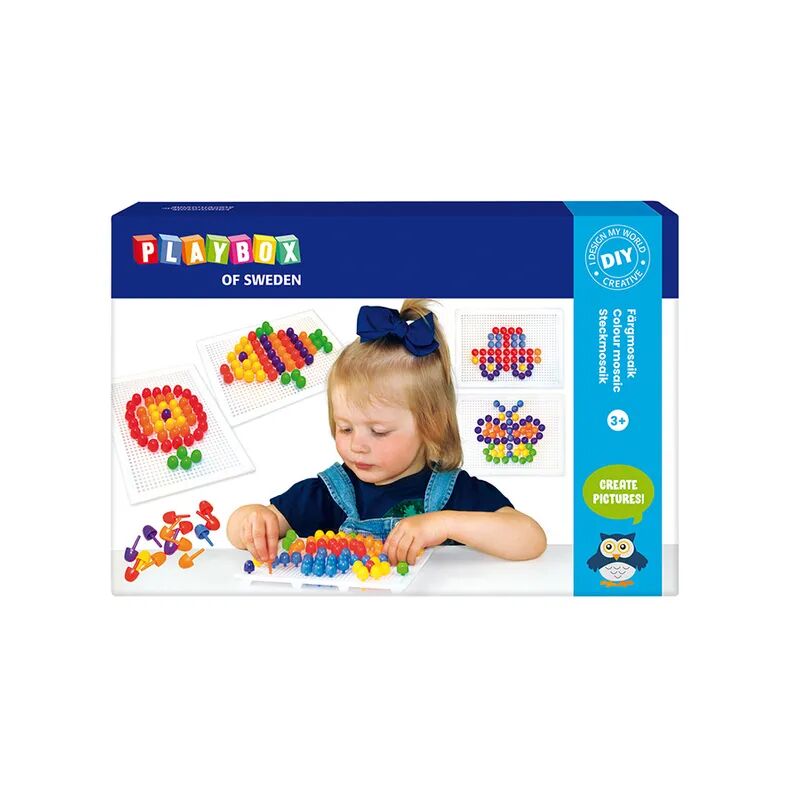 Playbox Bastel-Set STECKMOSAIK 120-teilig in bunt