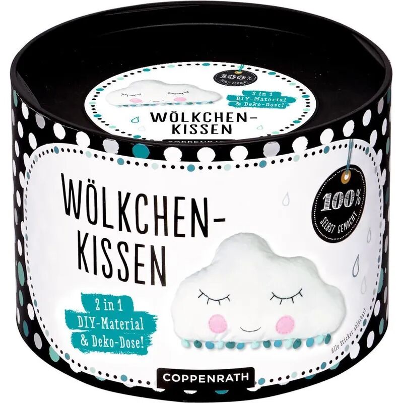 COPPENRATH VERLAG DIY-Material & Deko-Dose: Wölkchen-Kissen – 100% selbst gemacht