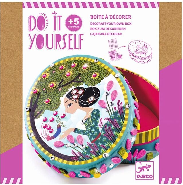 Djeco Dosen-Bastelset DO IT YOURSELF – KLEINE GEHEIMNISSE in bunt