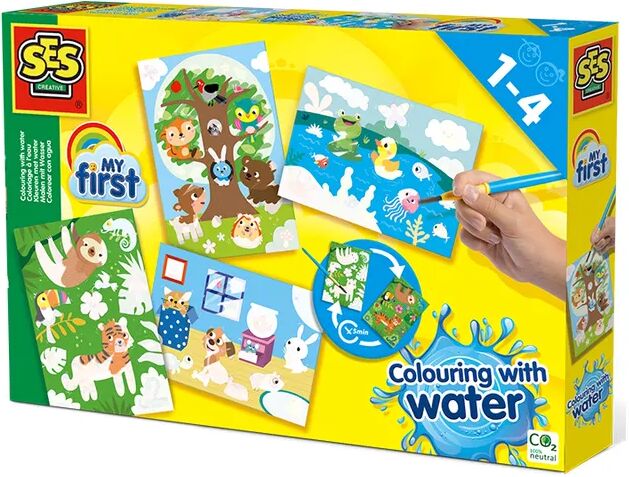 Creative Malen mit Wasser - Versteckte Tiere