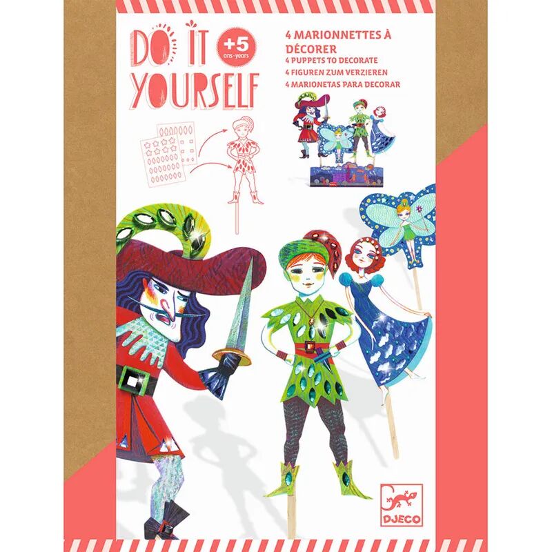 Djeco Marionetten-Bastelset DO IT YOURSELF – PETER PAN in bunt