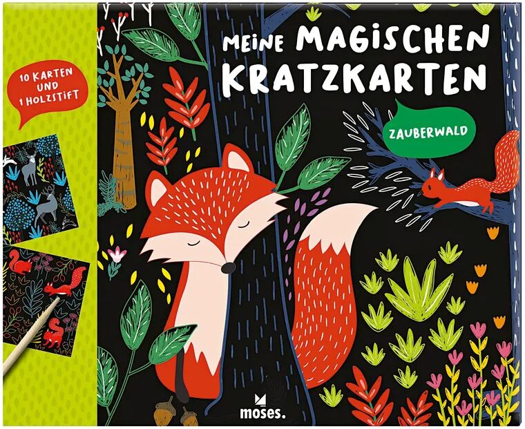 moses Verlag Meine Magischen Kratzkarten ZAUBERWALD