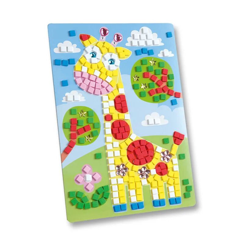 folia Moosgummi-Mosaik GIRAFFE 405-teilig in bunt