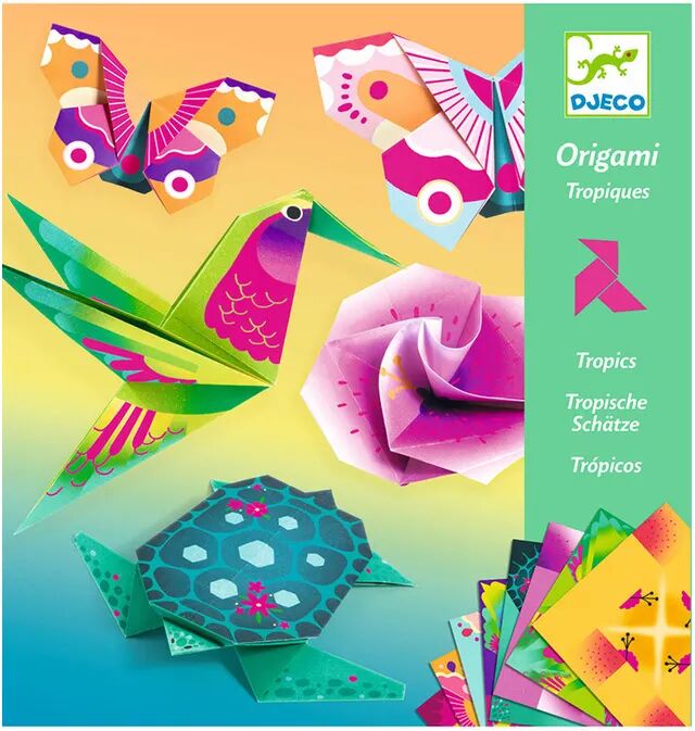 Djeco Origami-Bastelset TROPICS in bunt