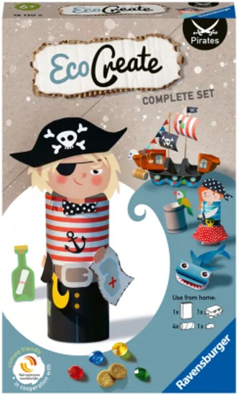 Ravensburger Verlag Ravensburger EcoCreate 18130 - Pirates - Kinder ab 6 Jahren