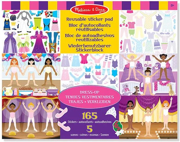 Melissa & Doug Sticker-Spiel DRESS UP mehrteilig