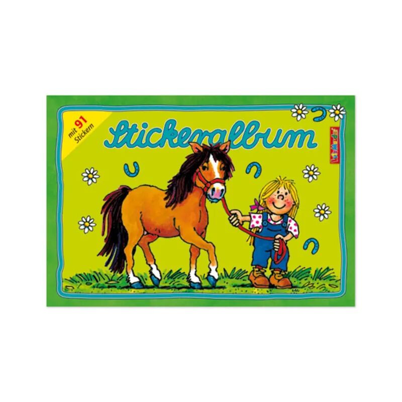 Lutz Mauder Verlag Stickeralbum MEIN PONYHOF PFERD in bunt