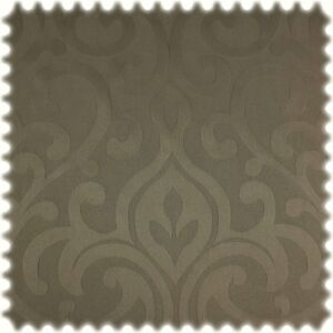 polstereibedarf-online AKTION 100% Baumwolle Damast Möbelstoff Ornament Austin Taupe