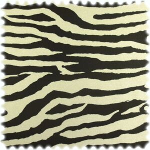 polstereibedarf-online Leinenoptik Möbelstoff Safari Zebra mit Rückenkaschierung