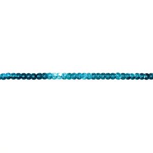 Paillettenband, türkis, Breite: 6 mm, Länge: 3 m