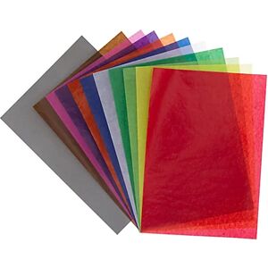 buttinette Transparentpapier, bunt, A4, 50 Blatt